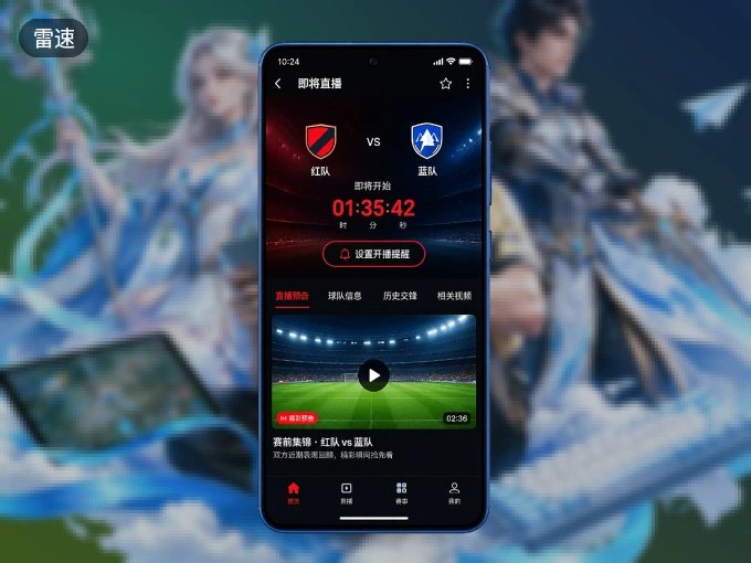 装雷速 APP，开赛信息及时收